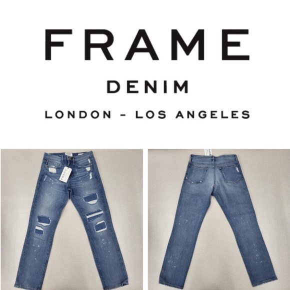 Frame Denim Denim - 🆕 FRAME Le Boy Jeans, zipper fly with button closure, five-pocket style